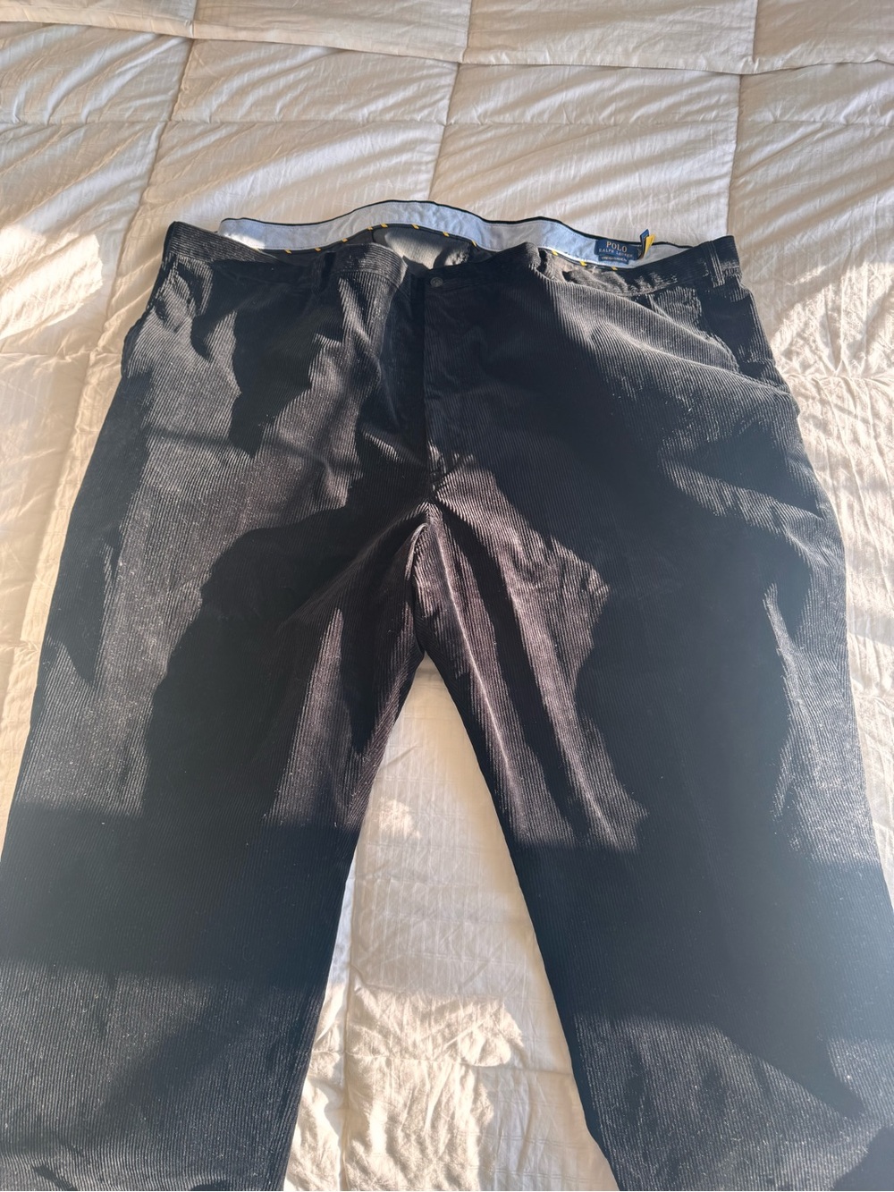 Ralph Lauren Men's Relaxed Black Corduroy pants